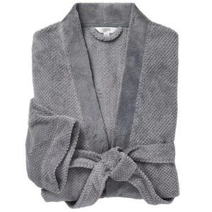 ULTA Luxury Plush Gray Bath Robe One Size Grey Pockets TAGS SEALED Unisex